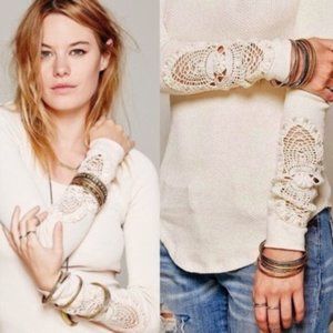 FREE PEOPLE / Synergy Cuff Thermal / Ivory / NWT